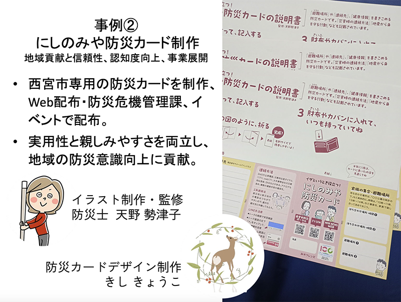 にしのみや防災カード制作